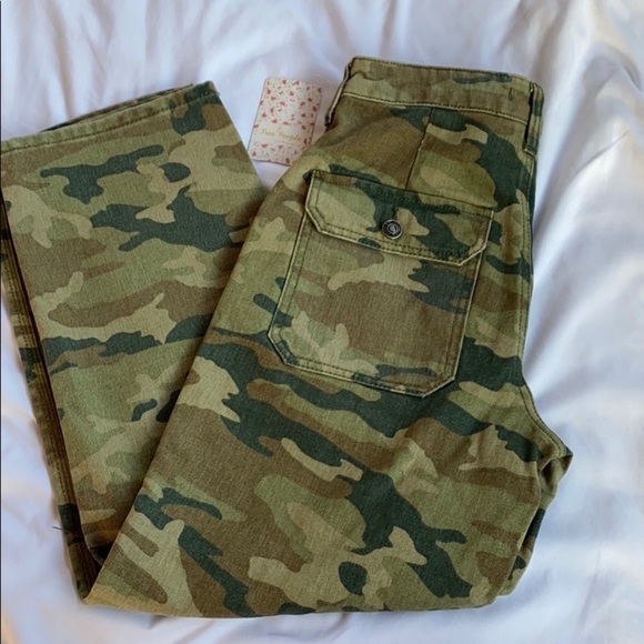 Free People REMY COMOUFLAGE PANT Sz 25 - Picture 4 of 12